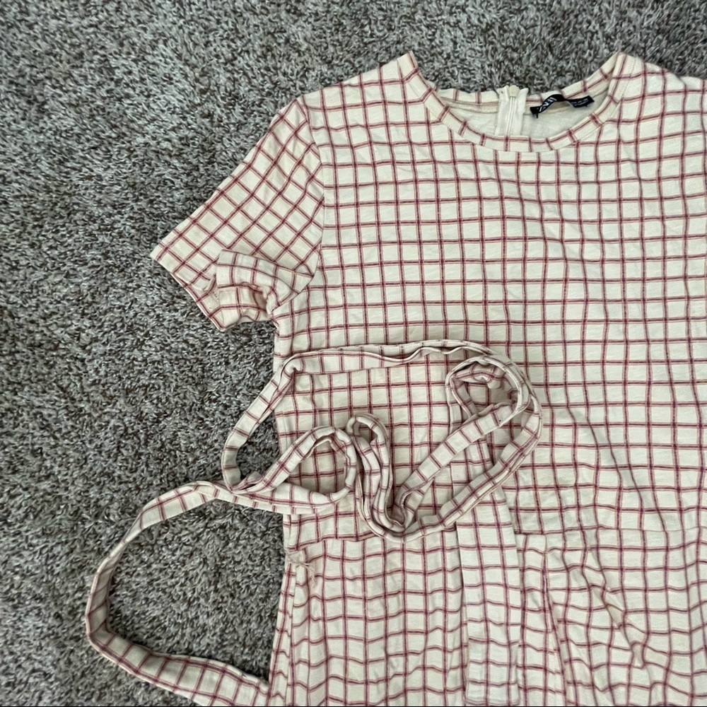 Zara plaid romper SZ L